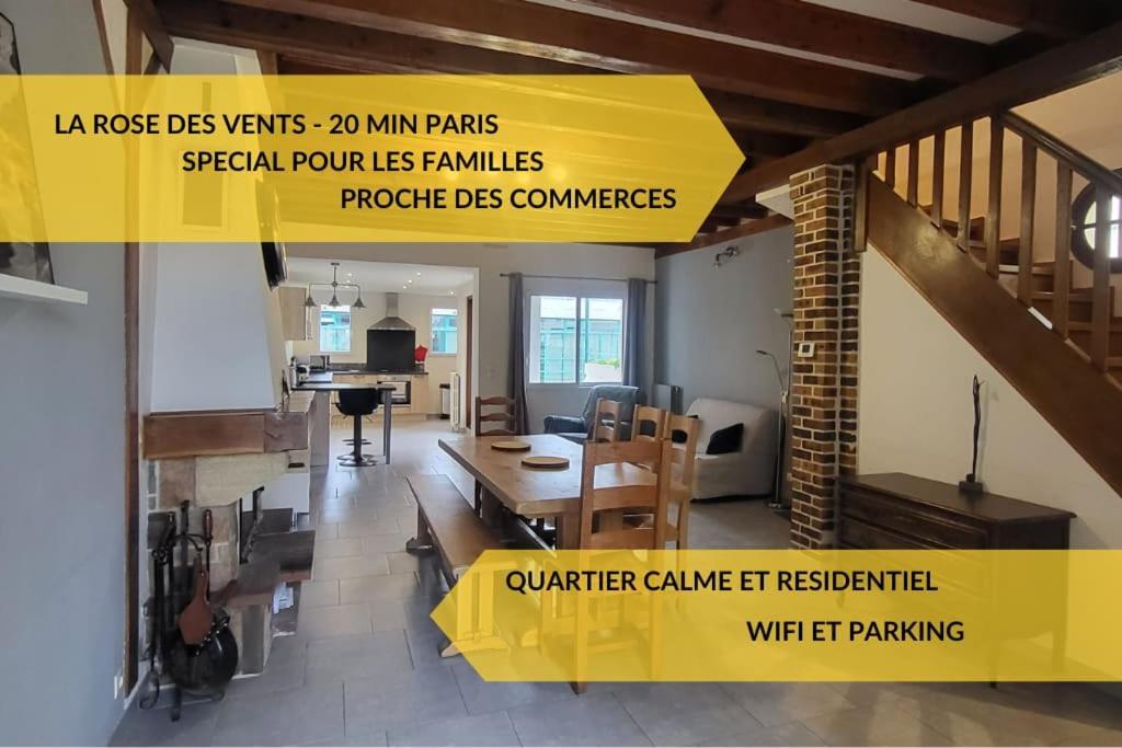 La Rose Des Vents - Proche Paris Villa Argenteuil Eksteriør billede